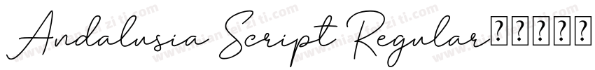 Andalusia Script Regular字体转换